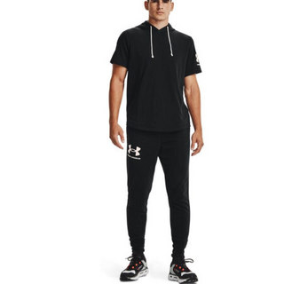 安德玛官方UA Rival Terry男子运动裤训练长裤Under Armour1361642 黑色001 XXL