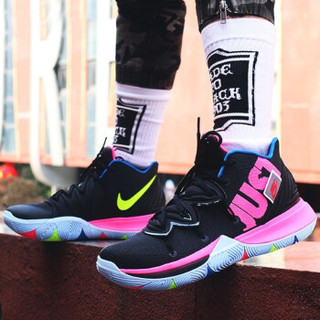 NIKE耐克Kyrie5欧文5海绵宝宝联名菠萝屋中国年奶油笑脸老友记曼巴精神全明星黑红男鞋实战篮球鞋 AO2919-003just do it 43