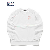 FILA FUSION 斐乐女子套头卫衣 2020冬季新款拼接宽松卫衣潮 标准白-WT 155/76A/XS