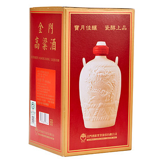 KINMEN KAOLIANG 金门高粱酒 白坛 58%vol 清香型白酒 1000ml 单瓶装