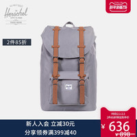 和行 Herschel Little America 中号双肩包男女潮流背包10020（中号经典黑色）