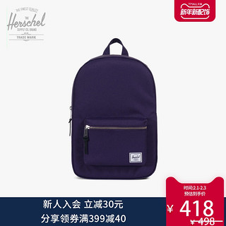 Herschel Settlement 时尚男女双肩包 休闲背包 书包10005（中号紫色）