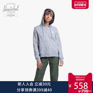 Herschel 时尚简约女士连帽衫 休闲修身拉链前襟卫衣40034