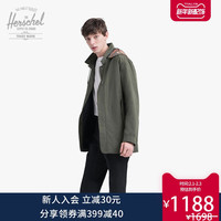Herschel 男装外套 休闲宽松长款连帽风衣夹克外套男15017