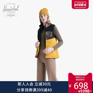 Herschel 女装外套 宽松拉链摇粒绒马甲女保暖马夹女40016