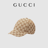 GUCCI 古驰 儿童GG图案帆布帽