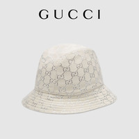 GUCCI古驰GG金银丝线渔夫帽
