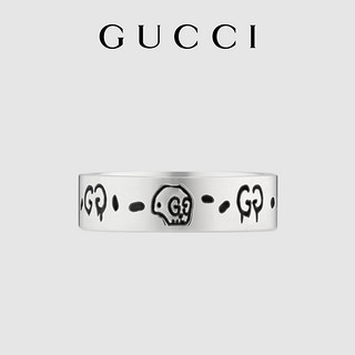 GUCCI古驰Ghost银色戒指