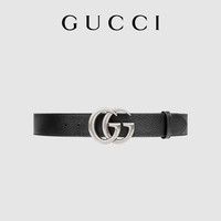 GUCCI古驰双G带扣皮革腰带