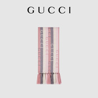 GUCCI古驰条纹羊毛围巾