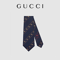 GUCCI 古驰 蜜蜂织带真丝领带