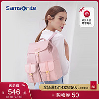 Samsonite/新秀丽百搭背包大牌双肩包女时尚潮流大容量电脑包 34N（黑色）