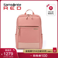 Samsonite/新秀丽双肩包14寸电脑包女士通勤时尚轻便实用背包 HE7