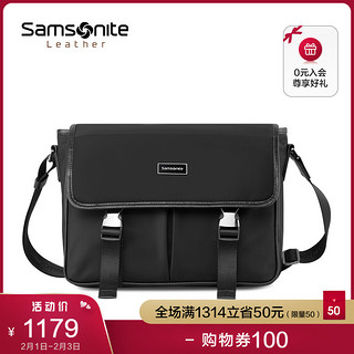 Samsonite/新秀丽斜挎包男士2020新款单肩商务休闲信使包 TW1