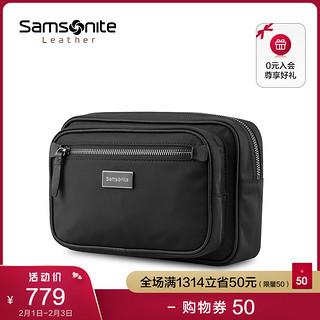 Samsonite/新秀丽腰包男士多功能小型轻便胸包商务休闲包 TW106