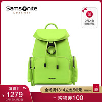 Samsonite/新秀丽双肩包女2020新款荧光绿潮流个性休闲背包 BW9