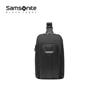 Samsonite/新秀丽时尚腰包男士胸包多功能斜挎包牛皮男包HR4002