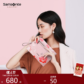 Samsonite/新秀丽手提包女 时尚印花优雅气质手机包淑女手拿包TM6