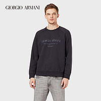 GIORGIO ARMANI/阿玛尼男士经典复刻系列棉质撞色印花卫衣