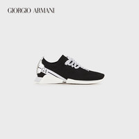乔治·阿玛尼 GIORGIO ARMANI/阿玛尼女士经典复刻系列时尚织物系带休闲运动鞋