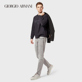 GIORGIO ARMANI/阿玛尼男士经典复刻系列棉质撞色印花卫衣