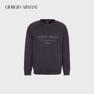 GIORGIO ARMANI/阿玛尼男士经典复刻系列棉质撞色印花卫衣