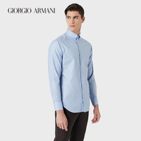 乔治·阿玛尼 GIORGIO ARMANI/阿玛尼男士新商务系列棉质斜纹布标准版型衬衫