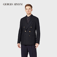 GIORGIO ARMANI/阿玛尼男士新商务系列羊绒双排扣休闲西装