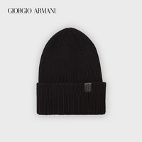 乔治·阿玛尼 GIORGIO ARMANI/阿玛尼男士运动风翻折式棉质帽子