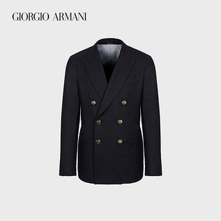 GIORGIO ARMANI/阿玛尼男士新商务系列羊绒双排扣休闲西装