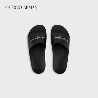 GIORGIO ARMANI/阿玛尼男士编织犊牛皮革凉鞋