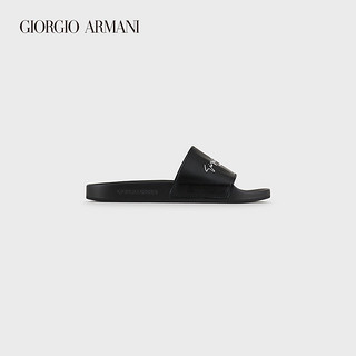 GIORGIO ARMANI/阿玛尼男士编织犊牛皮革凉鞋