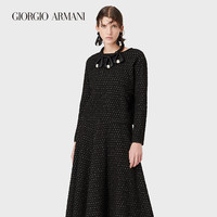 乔治·阿玛尼 GIORGIO ARMANI/阿玛尼秋冬女士新商务系列提花图案绵羊毛毛衣