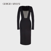 乔治·阿玛尼 GIORGIO ARMANI/阿玛尼秋冬女士经典复刻系列双面针织连衣裙