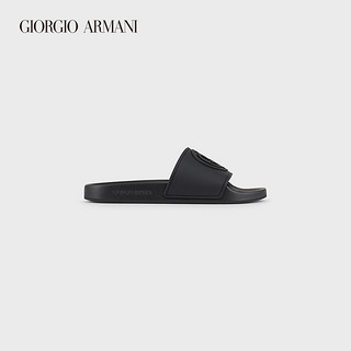 GIORGIO ARMANI/阿玛尼男士经典压纹LOGO凉鞋