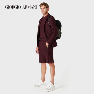 GIORGIO ARMANI/阿玛尼秋冬男士经典复刻系列弹力网布短袖T恤