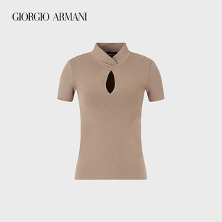 乔治·阿玛尼 GIORGIO ARMANI/阿玛尼秋冬女士经典复刻系列镂空针织衫