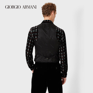 GIORGIO ARMANI/阿玛尼秋冬男士新商务系列弹力双排扣背心