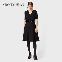 乔治·阿玛尼 GIORGIO ARMANI/阿玛尼秋冬女士经典复刻系列喇叭廓形针织连衣裙