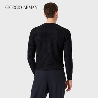 GIORGIO ARMANI/阿玛尼秋冬男士经典复刻系列羊毛织物毛衣