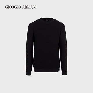 GIORGIO ARMANI/阿玛尼秋冬男士经典复刻系列羊毛织物毛衣