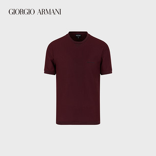 GIORGIO ARMANI/阿玛尼秋冬男士经典复刻系列弹力网布短袖T恤