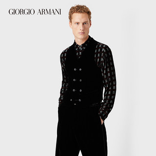 GIORGIO ARMANI/阿玛尼秋冬男士新商务系列弹力双排扣背心