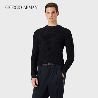 GIORGIO ARMANI/阿玛尼秋冬男士经典复刻系列羊毛织物毛衣