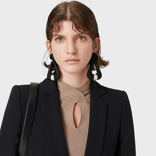 乔治·阿玛尼 GIORGIO ARMANI/阿玛尼秋冬女士经典复刻系列镂空针织衫