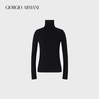 乔治·阿玛尼 GIORGIO ARMANI/阿玛尼秋冬女士新商务系列水平罗纹高领针织衫