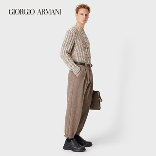 GIORGIO ARMANI/阿玛尼秋冬男士新商务系列泡泡纱长裤