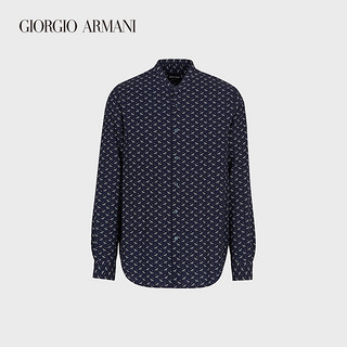 GIORGIO ARMANI/阿玛尼秋冬男士新商务系列标准版型棉质衬衫