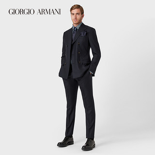 GIORGIO ARMANI/阿玛尼秋冬男士经典复刻系列条纹面料修身衬衫