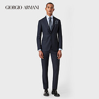 GIORGIO ARMANI/阿玛尼秋冬男士新商务系列修身绵羊毛西装套装